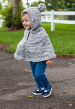 Load image into Gallery viewer, Hooded Poncho Grey
