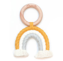 Load image into Gallery viewer, Macrame rainbow teether
